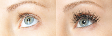 EyeLash extensions before after